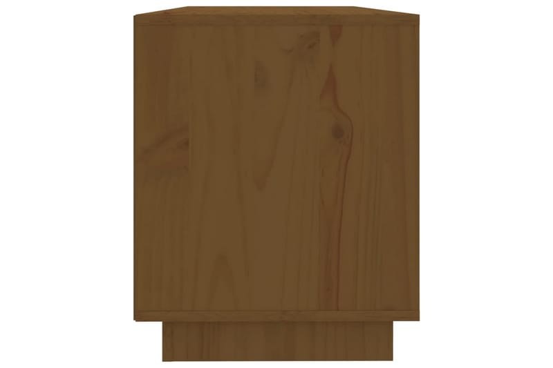 beBasic tv-bord 110,5x35x44 cm massivt fyrretræ gyldenbrun - Brun - Møbler - TV borde & mediemøbler - TV-borde