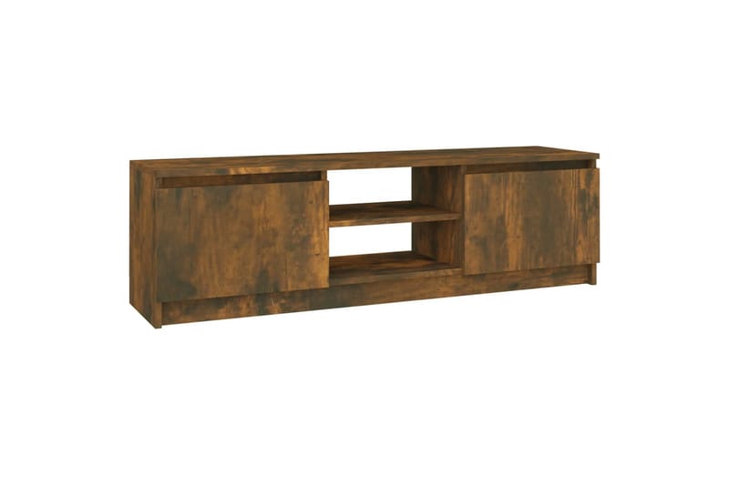 beBasic tv-bord 120x30x35,5 cm konstrueret træ røget egetræsfinish - Brun - Møbler - TV borde & mediemøbler - TV-borde