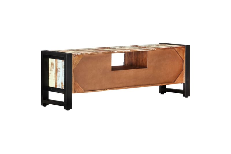 beBasic tv-bord 120x30x40 cm massivt genbrugstræ - Flerfarvet - Møbler - TV borde & mediemøbler - TV-borde