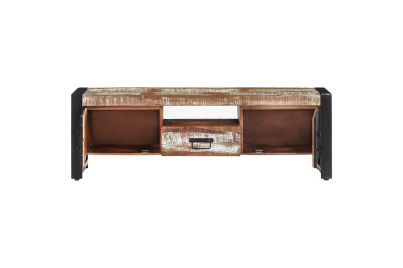 beBasic tv-bord 120x30x40 cm massivt genbrugstræ - Flerfarvet - Møbler - TV borde & mediemøbler - TV-borde