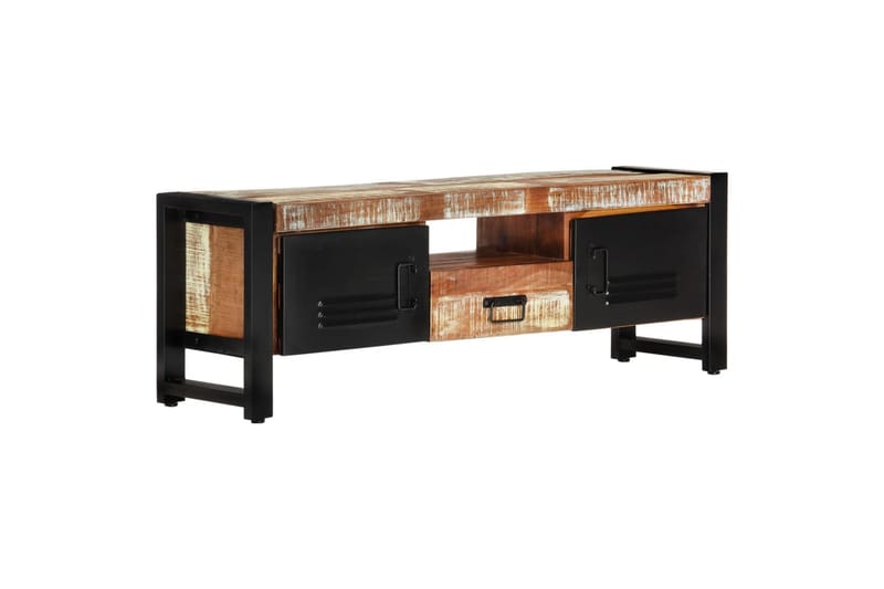 beBasic tv-bord 120x30x40 cm massivt genbrugstræ - Flerfarvet - Møbler - TV borde & mediemøbler - TV-borde
