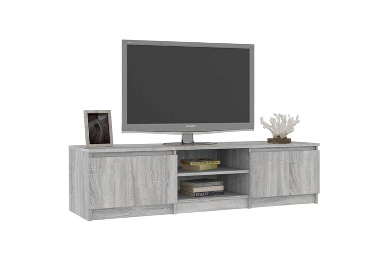 beBasic tv-bord 140x40x35,5 cm konstrueret træ grå sonoma-eg - GrÃ¥ - Møbler - TV borde & mediemøbler - TV-borde