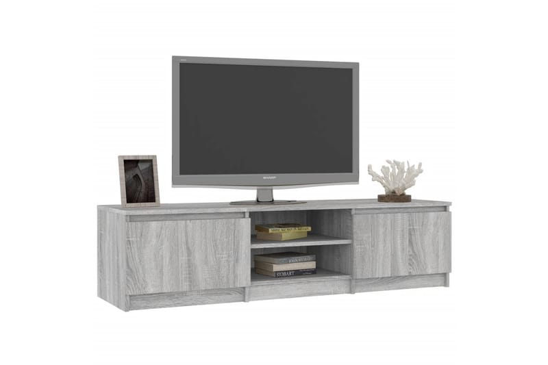 beBasic tv-bord 140x40x35,5 cm konstrueret træ grå sonoma-eg - GrÃ¥ - TV-borde