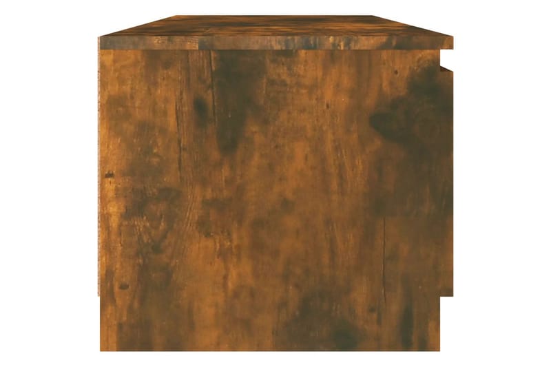 beBasic tv-bord 140x40x35,5 cm konstrueret træ røget egetræsfinish - Brun - Møbler - TV borde & mediemøbler - TV-borde