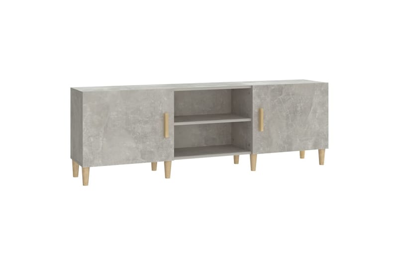 beBasic tv-bord 150x30x50 cm konstrueret træ betongrå - GrÃ¥ - Møbler - TV borde & mediemøbler - TV-borde