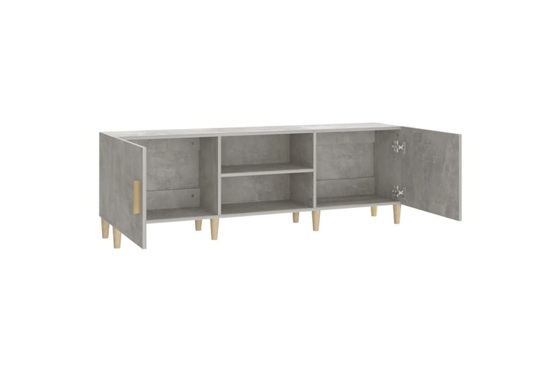 beBasic tv-bord 150x30x50 cm konstrueret træ betongrå - GrÃ¥ - Møbler - TV borde & mediemøbler - TV-borde
