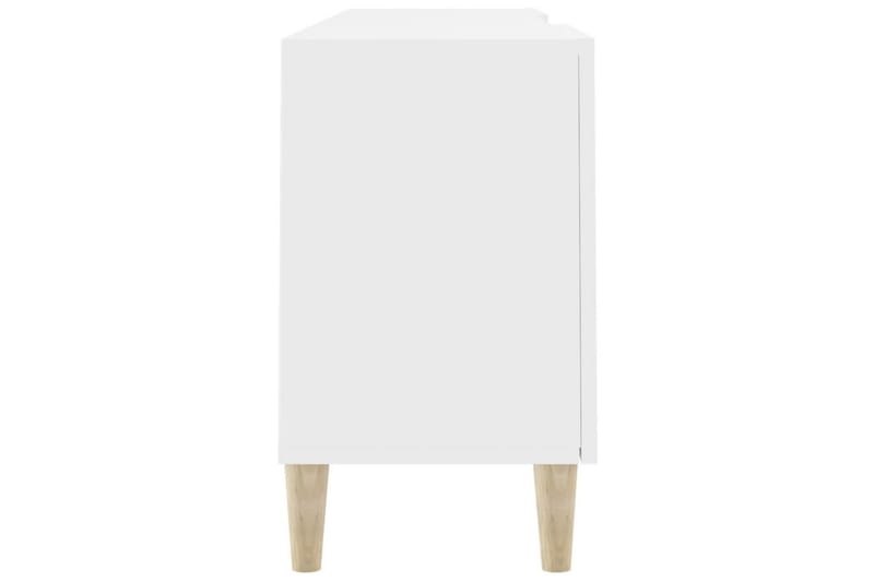beBasic tv-bord 150x30x50 cm konstrueret træ hvid - Hvid - TV-borde