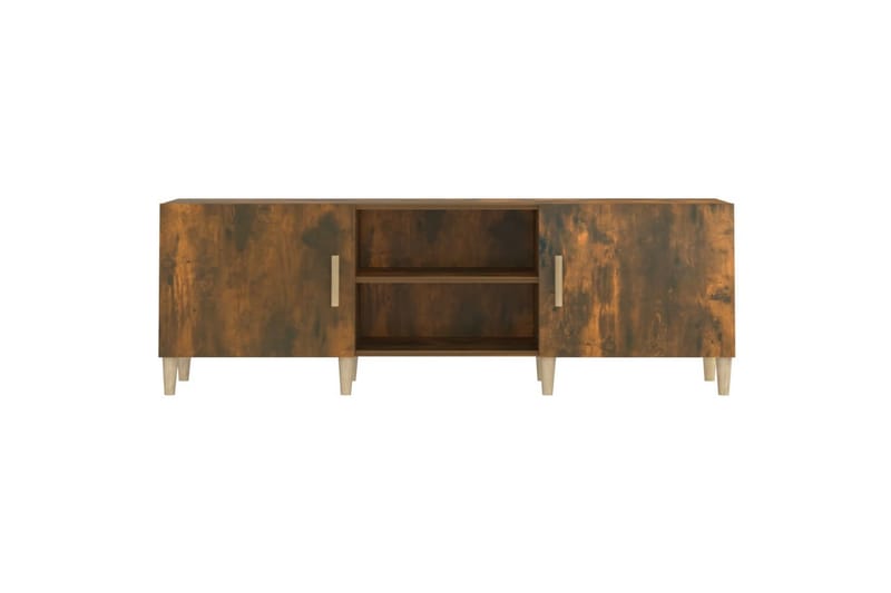 beBasic tv-bord 150x30x50 cm konstrueret træ røget egetræsfarve - Brun - Møbler - TV borde & mediemøbler - TV-borde