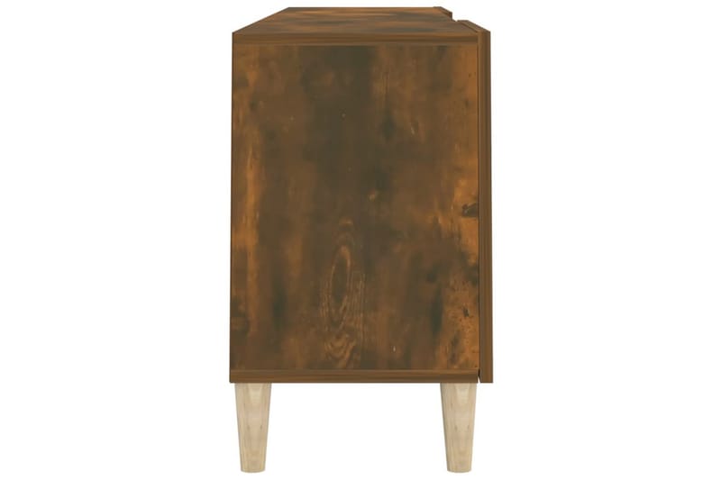 beBasic tv-bord 150x30x50 cm konstrueret træ røget egetræsfarve - Brun - TV-borde