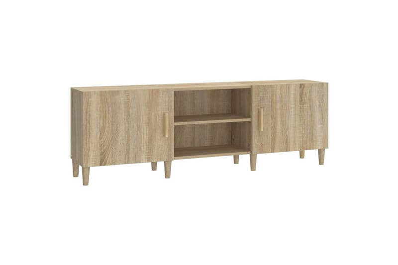 beBasic tv-bord 150x30x50 cm konstrueret træ sonoma-eg - Brun - Møbler - TV borde & mediemøbler - TV-borde