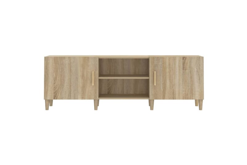 beBasic tv-bord 150x30x50 cm konstrueret træ sonoma-eg - Brun - Møbler - TV borde & mediemøbler - TV-borde