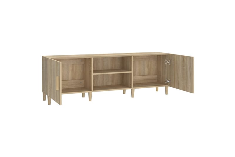 beBasic tv-bord 150x30x50 cm konstrueret træ sonoma-eg - Brun - Møbler - TV borde & mediemøbler - TV-borde
