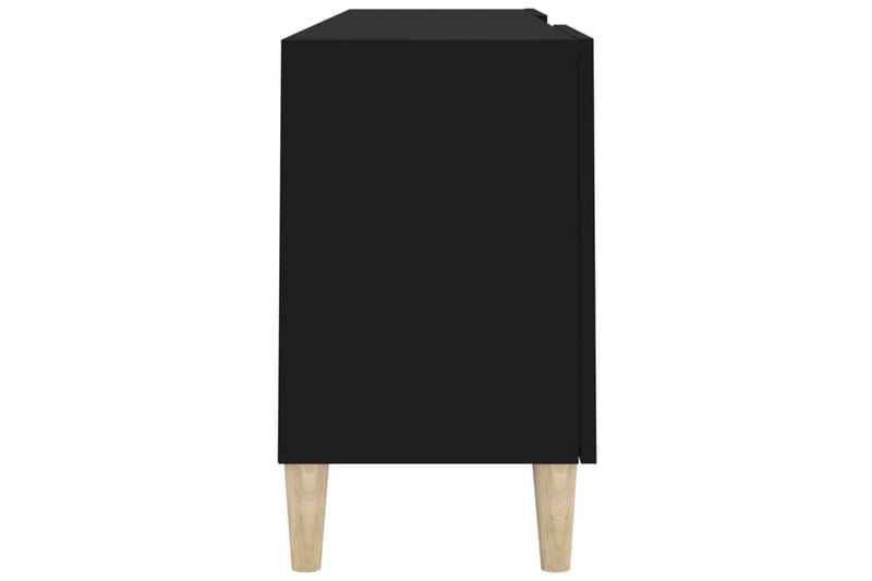 beBasic tv-bord 150x30x50 cm konstrueret træ sort - Sort - TV-borde