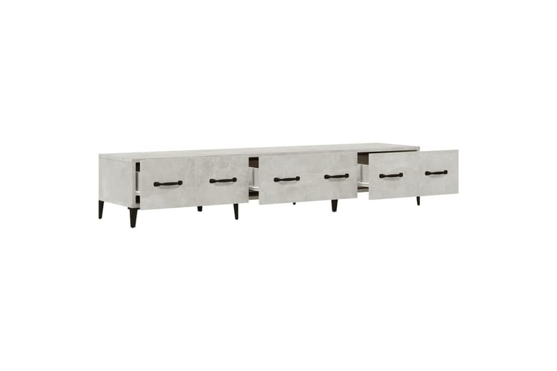beBasic tv-bord 150x34,5x30 cm konstrueret træ betongrå - GrÃ¥ - Møbler - TV borde & mediemøbler - TV-borde