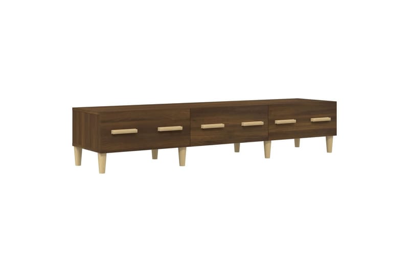 beBasic tv-bord 150x34,5x30 cm konstrueret træ brun egetræsfarve - Brun - Møbler - TV borde & mediemøbler - TV-borde