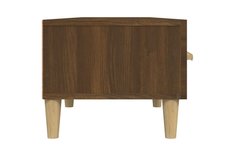 beBasic tv-bord 150x34,5x30 cm konstrueret træ brun egetræsfarve - Brun - Møbler - TV borde & mediemøbler - TV-borde