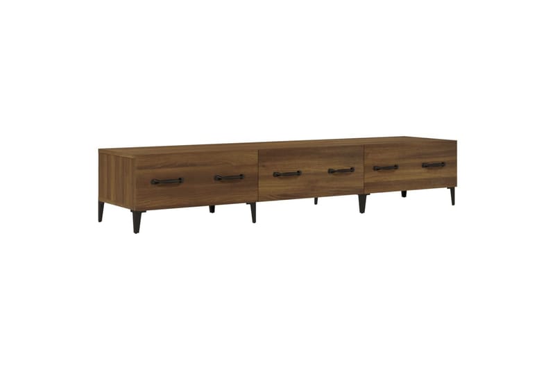 beBasic tv-bord 150x34,5x30 cm konstrueret træ brun egetræsfarve - Brun - Møbler - TV borde & mediemøbler - TV-borde