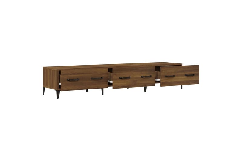 beBasic tv-bord 150x34,5x30 cm konstrueret træ brun egetræsfarve - Brun - Møbler - TV borde & mediemøbler - TV-borde