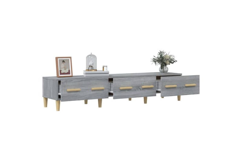 beBasic tv-bord 150x34,5x30 cm konstrueret træ grå sonoma-eg - GrÃ¥ - Møbler - TV borde & mediemøbler - TV-borde