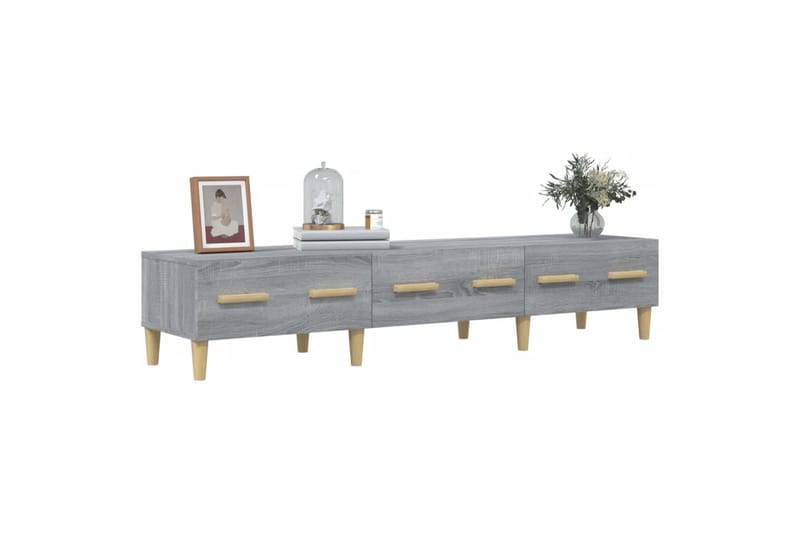 beBasic tv-bord 150x34,5x30 cm konstrueret træ grå sonoma-eg - GrÃ¥ - Møbler - TV borde & mediemøbler - TV-borde