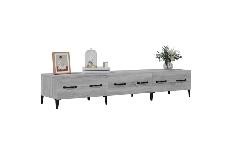 beBasic tv-bord 150x34,5x30 cm konstrueret træ grå sonoma-eg - GrÃ¥ - Møbler - TV borde & mediemøbler - TV-borde