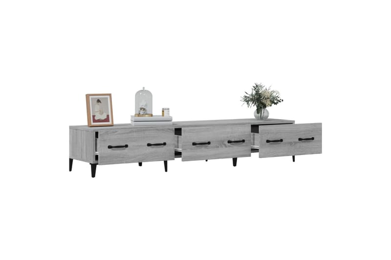 beBasic tv-bord 150x34,5x30 cm konstrueret træ grå sonoma-eg - GrÃ¥ - Møbler - TV borde & mediemøbler - TV-borde