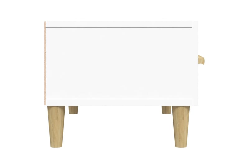 beBasic tv-bord 150x34,5x30 cm konstrueret træ hvid - Hvid - TV-borde