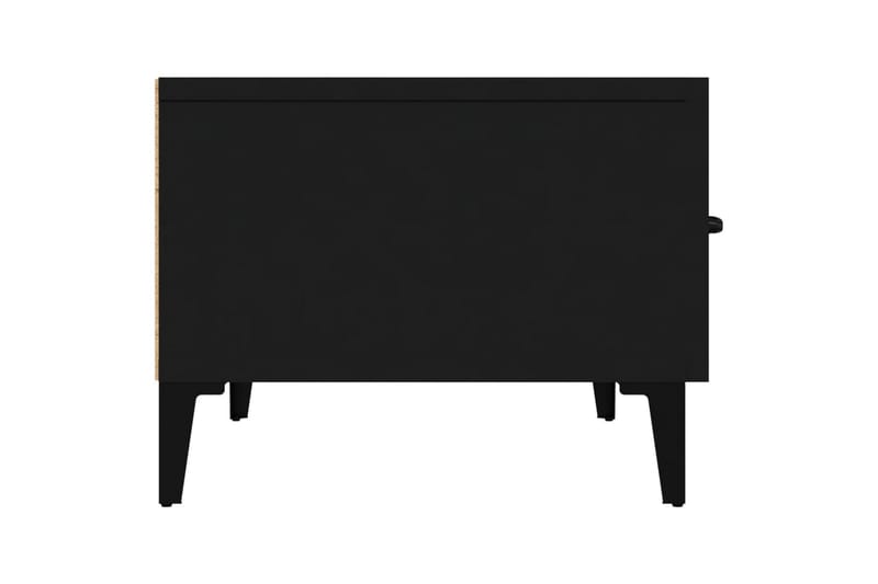 beBasic tv-bord 150x34,5x30 cm konstrueret træ sort - Sort - TV-borde