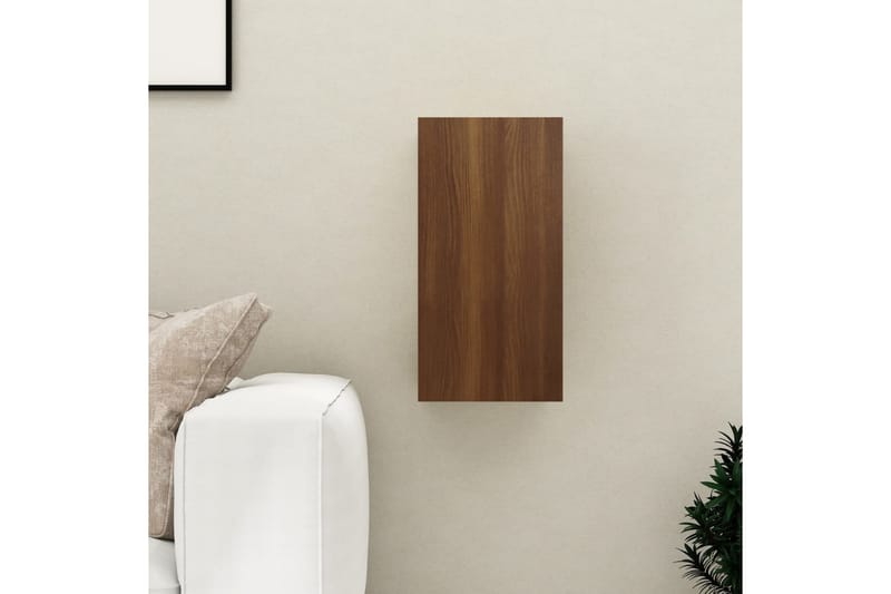 beBasic tv-bord 30,5x30x60 cm konstrueret træ brun egetræsfarve - Brun - TV-borde