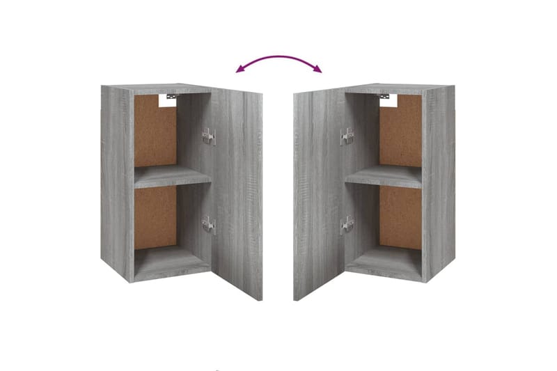 beBasic tv-bord 30,5x30x60 cm konstrueret træ grå sonoma-eg - GrÃ¥ - Møbler - TV borde & mediemøbler - TV-borde