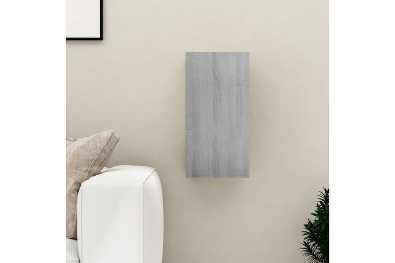 beBasic tv-bord 30,5x30x60 cm konstrueret træ grå sonoma-eg - GrÃ¥ - TV-borde