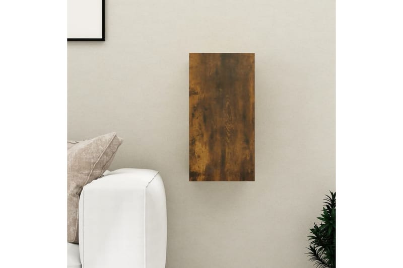 beBasic tv-bord 30,5x30x60 cm konstrueret træ røget egetræsfarve - Brun - TV-borde