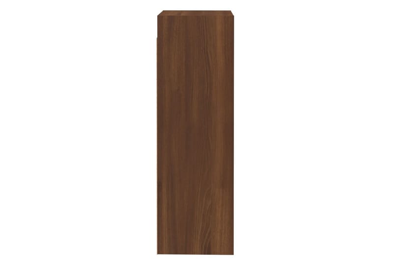 beBasic tv-bord 30,5x30x90 cm konstrueret træ brun egetræsfarve - Brun - TV-borde
