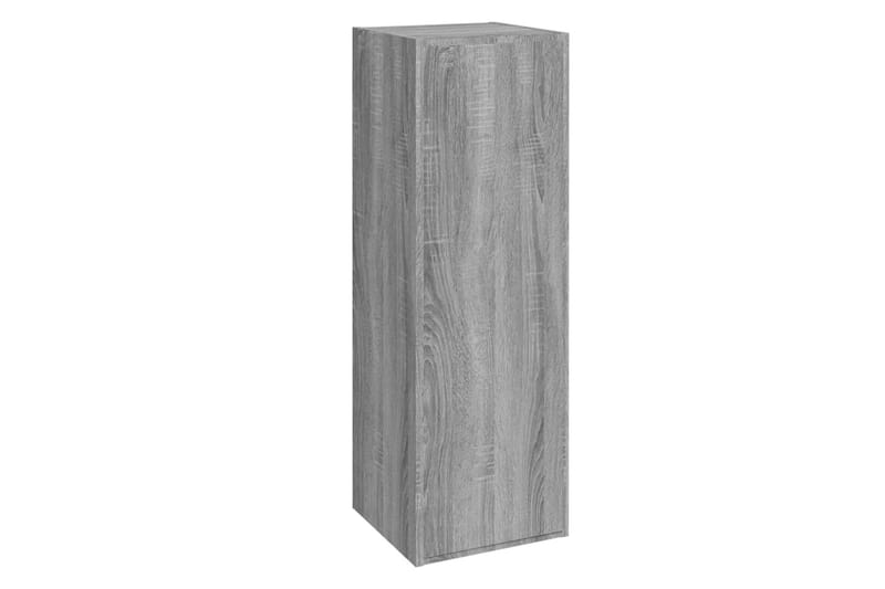 beBasic tv-bord 30,5x30x90 cm konstrueret træ grå sonoma-eg - GrÃ¥ - TV-borde