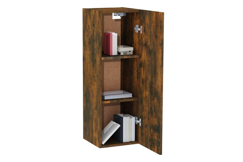 beBasic tv-bord 30,5x30x90 cm konstrueret træ røget egetræsfarve - Brun - Møbler - TV borde & mediemøbler - TV-borde