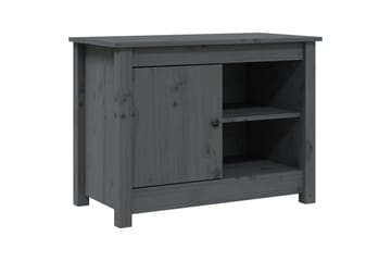 beBasic tv-bord 70x36,5x52 cm massivt fyrretræ grå - GrÃ¥ - Møbler - TV borde & mediemøbler - TV-borde