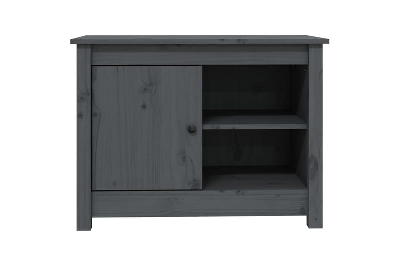 beBasic tv-bord 70x36,5x52 cm massivt fyrretræ grå - GrÃ¥ - Møbler - TV borde & mediemøbler - TV-borde