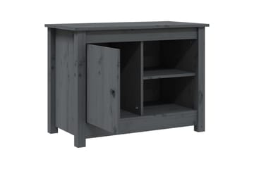 beBasic tv-bord 70x36,5x52 cm massivt fyrretræ grå - GrÃ¥ - Møbler - TV borde & mediemøbler - TV-borde