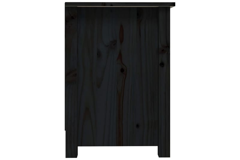 beBasic tv-bord 70x36,5x52 cm massivt fyrretræ sort - Sort - TV-borde