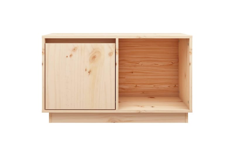 beBasic tv-bord 74x35x44 cm massivt fyrretræ - Brun - Møbler - TV borde & mediemøbler - TV-borde