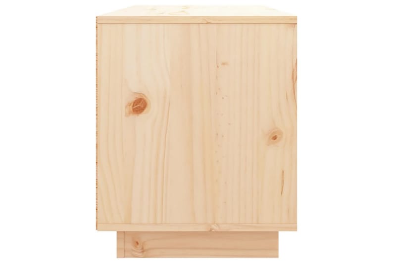beBasic tv-bord 74x35x44 cm massivt fyrretræ - Brun - Møbler - TV borde & mediemøbler - TV-borde