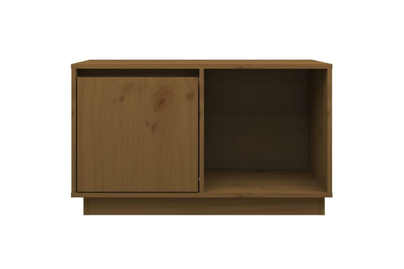 beBasic tv-bord 74x35x44 cm massivt fyrretræ gyldenbrun - Brun - Møbler - TV borde & mediemøbler - TV-borde