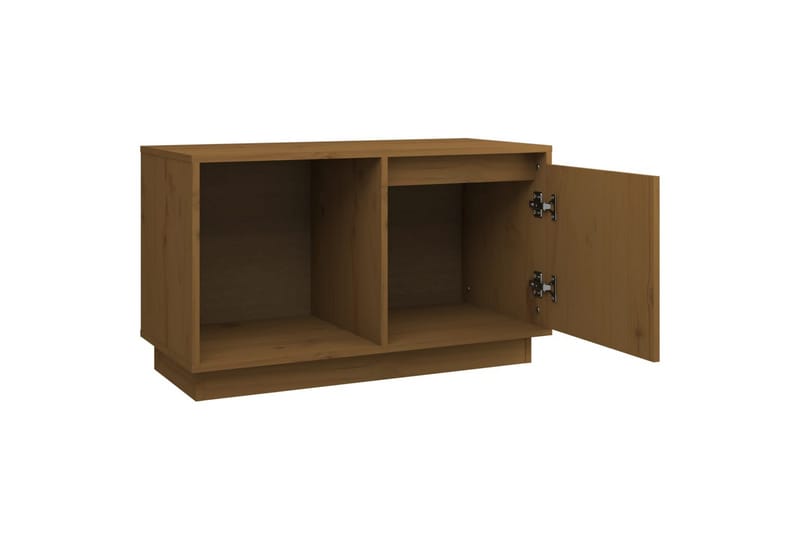 beBasic tv-bord 74x35x44 cm massivt fyrretræ gyldenbrun - Brun - Møbler - TV borde & mediemøbler - TV-borde