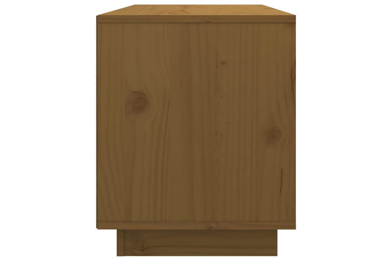 beBasic tv-bord 74x35x44 cm massivt fyrretræ gyldenbrun - Brun - Møbler - TV borde & mediemøbler - TV-borde