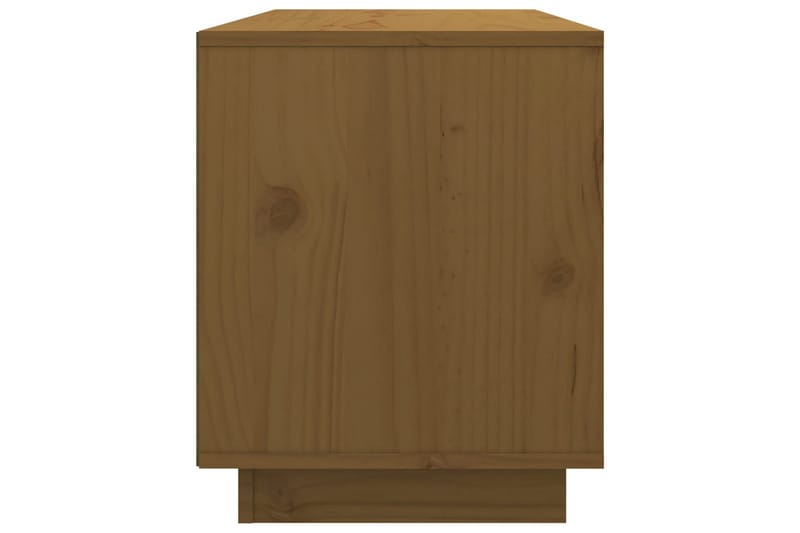 beBasic tv-bord 74x35x44 cm massivt fyrretræ gyldenbrun - Brun - TV-borde