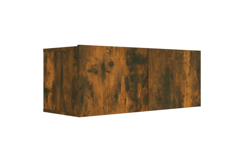 beBasic tv-bord 80x30x30 cm konstrueret træ røget egetræsfarve - Brun - Møbler - TV borde & mediemøbler - TV-borde
