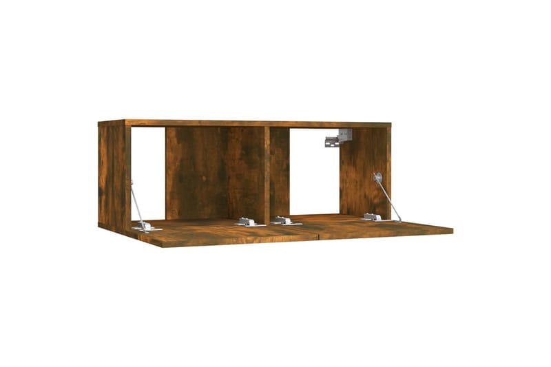 beBasic tv-bord 80x30x30 cm konstrueret træ røget egetræsfarve - Brun - Møbler - TV borde & mediemøbler - TV-borde