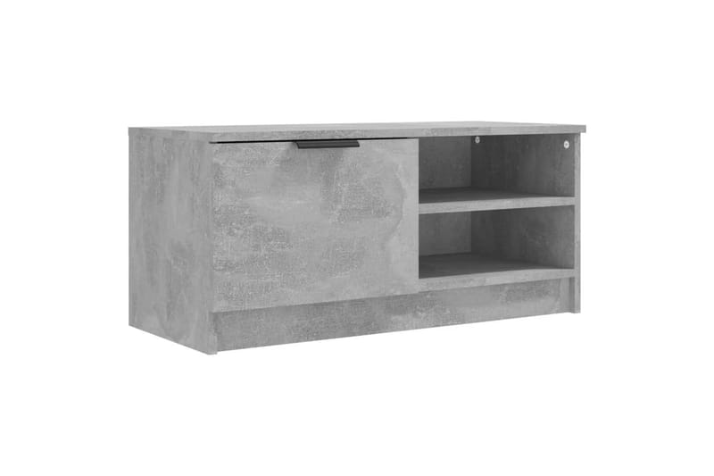 beBasic tv-bord 80x35x36,5 cm konstrueret træ betongrå - GrÃ¥ - TV-borde