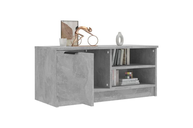 beBasic tv-bord 80x35x36,5 cm konstrueret træ betongrå - GrÃ¥ - Møbler - TV borde & mediemøbler - TV-borde