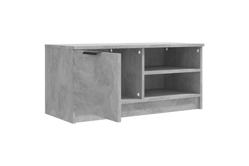 beBasic tv-bord 80x35x36,5 cm konstrueret træ betongrå - GrÃ¥ - TV-borde